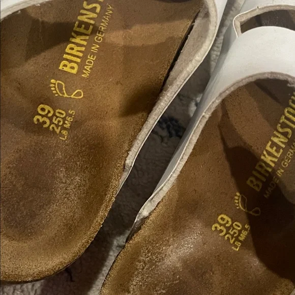 Birkenstock White Double-Buckle Arizona Sandals - Picture 7 of 7